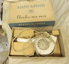 Vintage Morphy Richards Noiseless Hair Dryer With Original Box