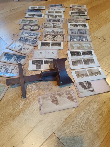 Antique stereoscope viewer - viewer, &