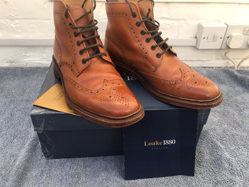 Loake burford brogue boots - loake,