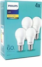 Philips LED Frosted E27/E14/GU10 4-Pack Golf Ball Warm White 2700K 8W/5.5W/4.7W