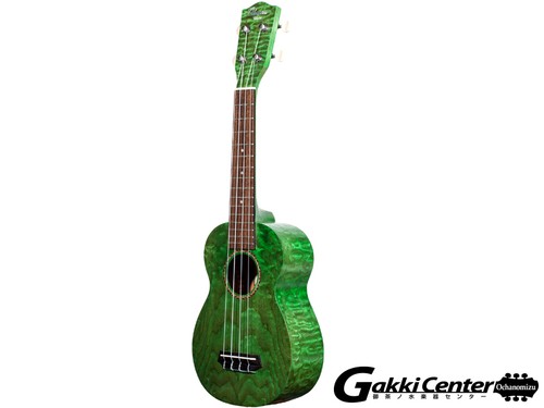 Ohana 15w green ukulele sop - green,