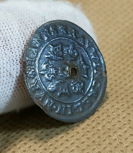 Medieval german copper jetton - german,