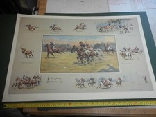 LIMITED EDITION SNAFFLES PRINT CARPET BEATERS POLO BLINDSTAMPED./NUMBERED NEW 