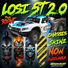 LOSI 5IVE-T 2.0 / 30DNT Chassis Protector skin -Lots of designs! 30 Degree north