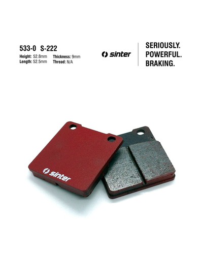 Sinter kart brake pads - , s-222