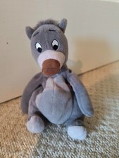 Disney Store Baloo (Jungle Book) Beanie 6" Plush Soft Toy. Used.