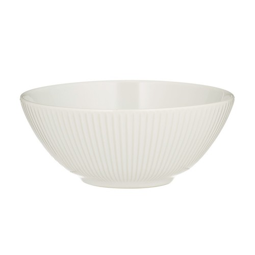 Cereal bowl linear white - cereal,