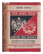 Canna , John (1887-1920) Ten Giorni That Shook The World / di ; Con Un Fore