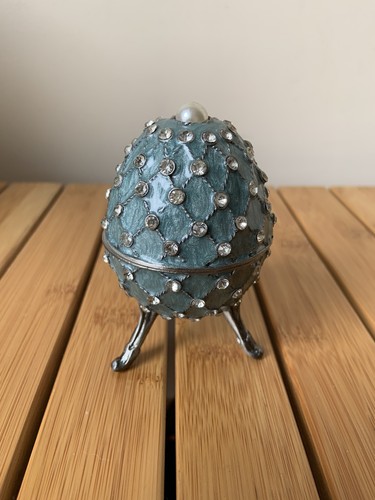 Blue faberge egg - faberge, style