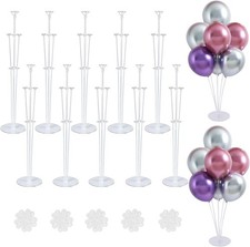 10 set Table Balloon Stand Kit, Balloon Sticks & Holders For Party Decoration UK