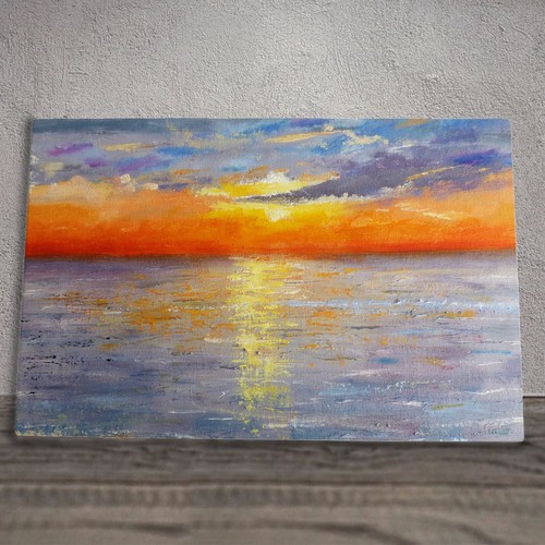 Sunset ceramic tile picture - ceramic,