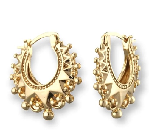 9ct gold gypsy creole - gypsy, earrings