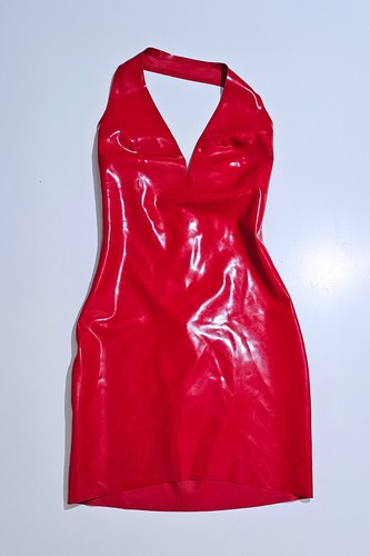 Latex mini dress - mini,