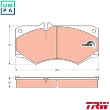BRAKE PAD SET DISC BRAKE