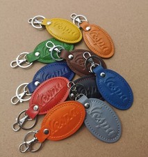 VESPA Oval Italian Leather Key chain Piaggio PX GTS 300 GTV LML Sprint Primavera