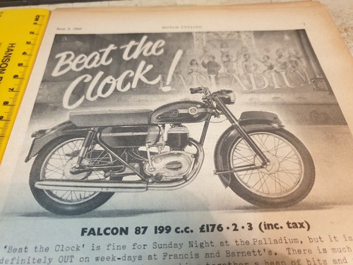 1960 francis barnett falcon - barnett,