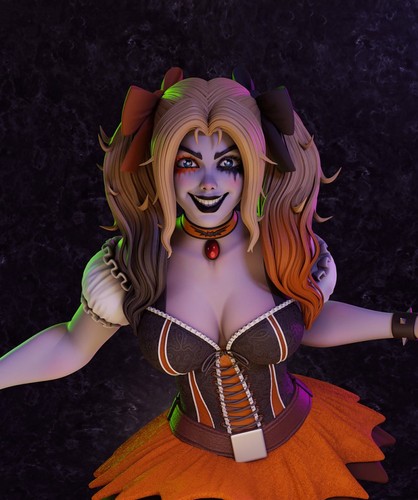 Harley quinn halloween stl - quinn,