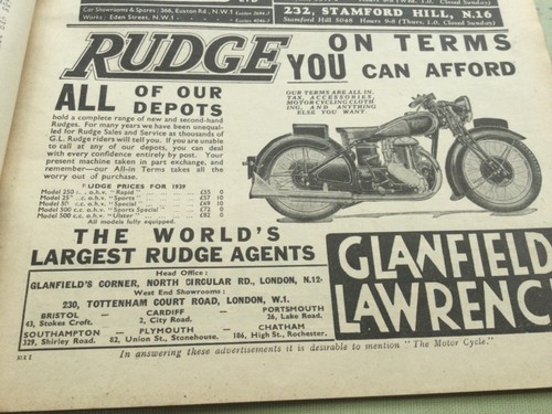 Rudge 250 500 ulster - rudge, etc