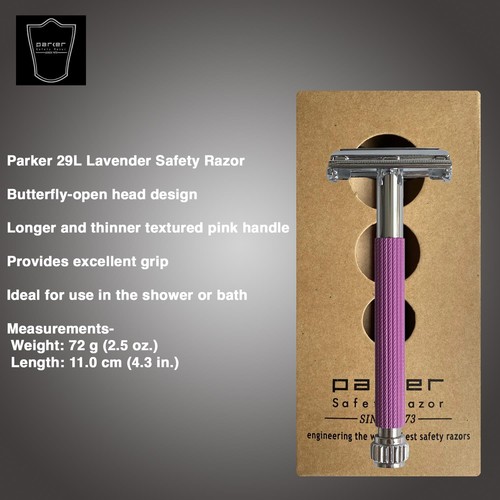 Lavender safety razor - lavender,
