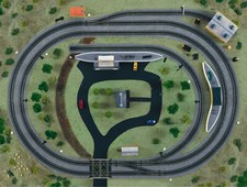 HORNBY R771 TRAKMAT MIDI PRINTED PAPER TRAIN SET STARTER TRACK MAT 00 OO GAUGE