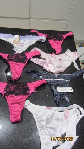 Job lot satin thongs - 7,