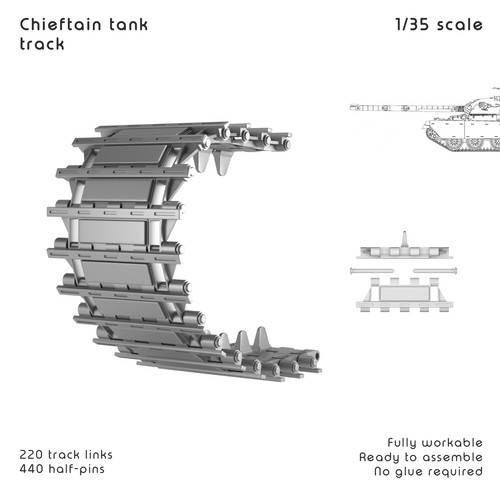 British chieftain tank 3d - chieftain,