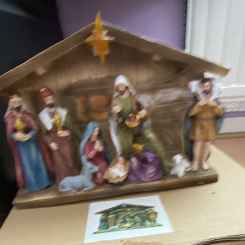 Nativity scene baby jesus - nativity,
