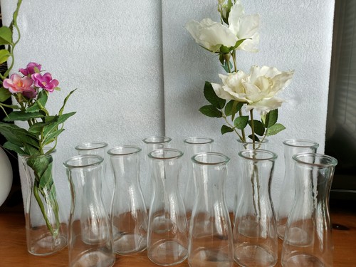 Glass bud vase set small - bud,