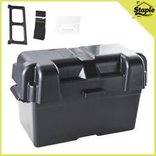 Leisure Battery Box Large With Straps Caravan Camper Boat Motorhome Black 1PC