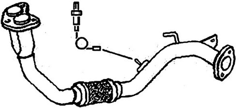 Exhaust front pipe toyota mr2 - pipe,