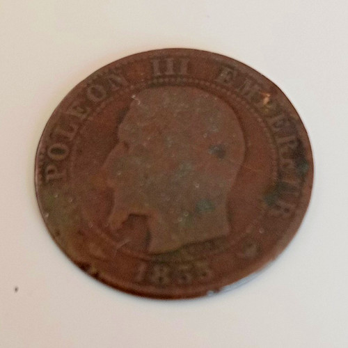 France 1853 coin - "napoleon, iii