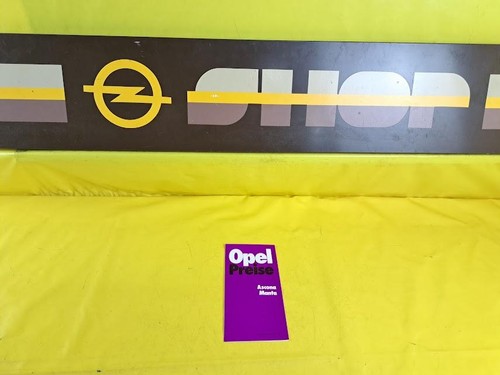 Brochure price list opel - list,