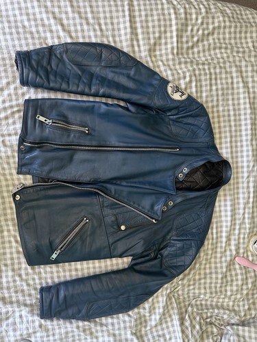 Vintage biker leather - leather, jacket
