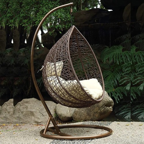 Brown hanging rattan - brown, swing