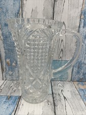 Vintage Pressed Clear Glass
