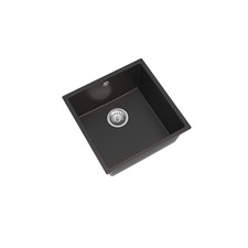 Comite Undermount Kitchen Sink – Gloss Black – 440x440x205mm Square Bowl