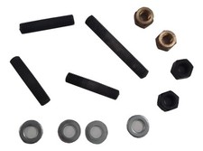 ukscooters LAMBRETTA EXHAUST CARB INLET MANIFOLD STUD KIT BRASS NUTS SET OF 4 .