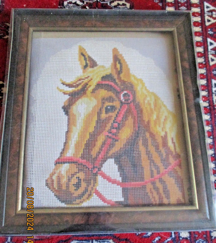 Horse head needlepoint kit - -,