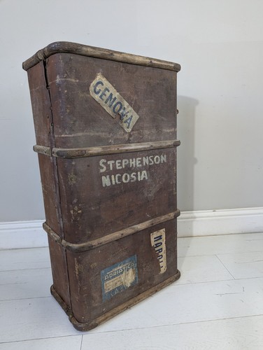 Antique vintage steamer chest - antique,