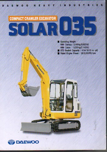 Daewoo solar 035 - daewoo, digger