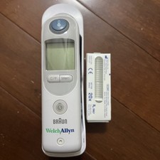 Braun Thermoscan Pro 6000 Ear Thermometer  Welch Allyn with  30 Probe Covers