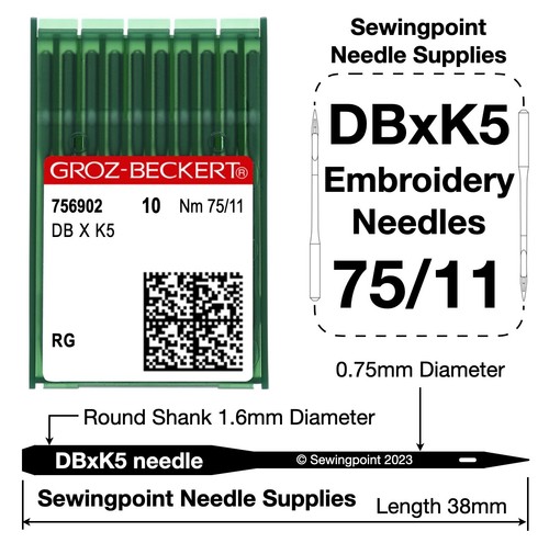 Groz beckert dbxk5 11 - beckert, 75/11