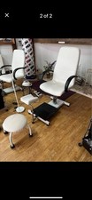 White Leather Effect Pedicure