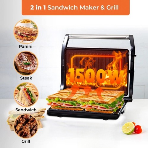 1500w electric panini grill - electric,