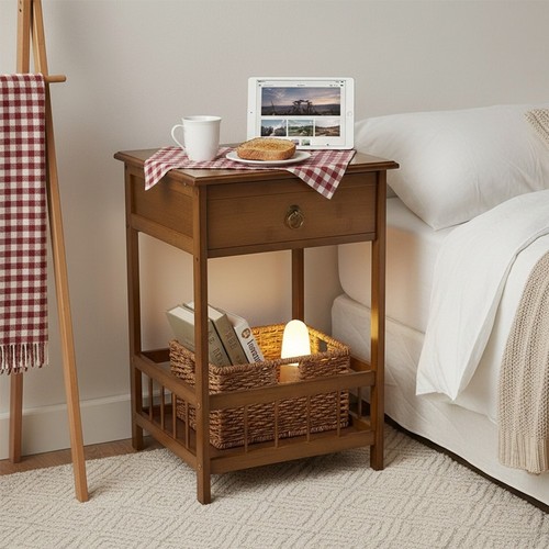 Tier retro bamboo side - retro, table