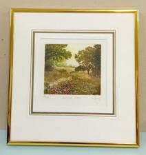 Jo Barry - 'Summer's Arbour' - Limited Edition Signed Print - 25x25cm - 1985 VGC