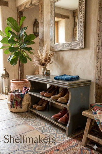 Hallway shoe storage bench - shoe,