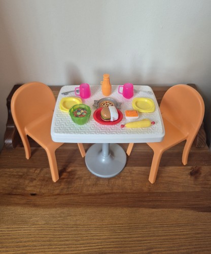 Barbie dolls dining set - barbie,