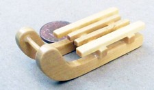 Dolls House Wooden Sledge