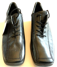 ROHDE Soft Walking Leather Comfort Shoes Black Size 8.5 Unisex Work Casual NEW